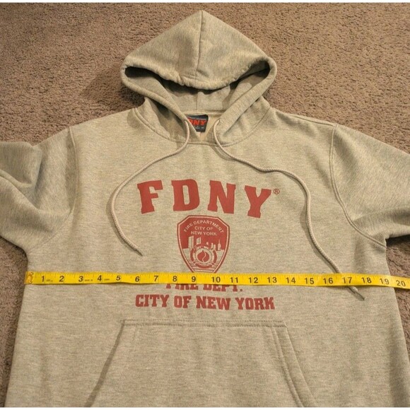 FDNY Fire Department New York City NYC Official Licensed Hoodie Sweatshirt Men's - Picture 4 of 6
